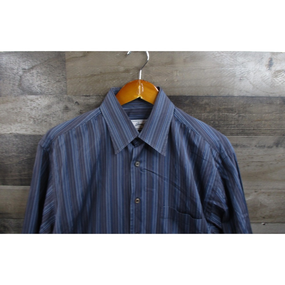 Brioni Shirt Mens Medium Striped Button Up Made In Italy Neiman Marcus Dress